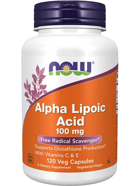 NOW Foods, Alpha Lipoic Acid 100 mg, 120 veg capsules