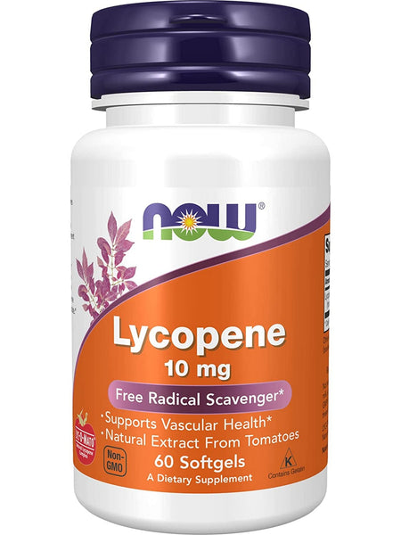 NOW Foods, Lycopene 10 mg, 60 softgels