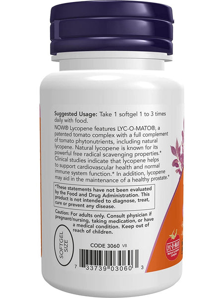 NOW Foods, Lycopene 10 mg, 60 softgels
