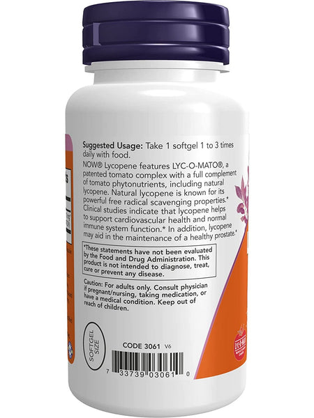 NOW Foods, Lycopene 10 mg, 120 softgels