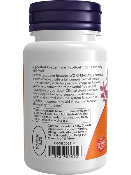 NOW Foods, Lycopene 20 mg, 50 softgels
