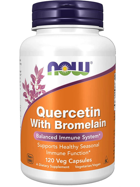 NOW Foods, Quercetin with Bromelain, 120 veg capsules