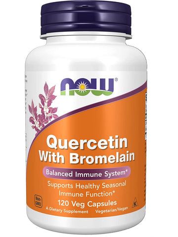 NOW Foods, Quercetin with Bromelain, 120 veg capsules