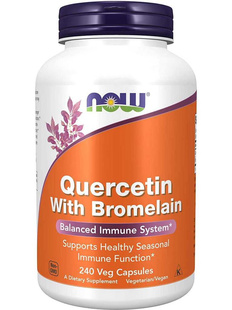 NOW Foods, Quercetin with Bromelain, 240 veg capsules