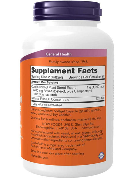 NOW Foods, Beta-Sitosterol Plant Sterols, 180 softgels