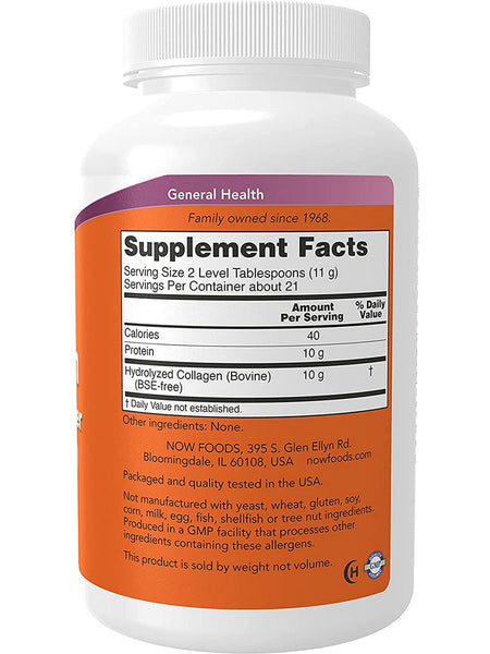 NOW Foods, Collagen Peptides Powder, 8 oz