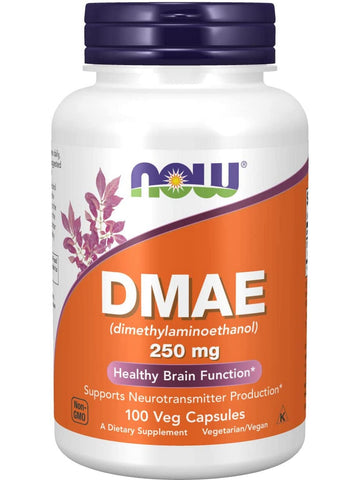 NOW Foods, DMAE 250 mg, 100 veg capsules