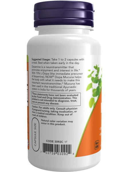 NOW Foods, Dopa Mucuna, 90 veg capsules