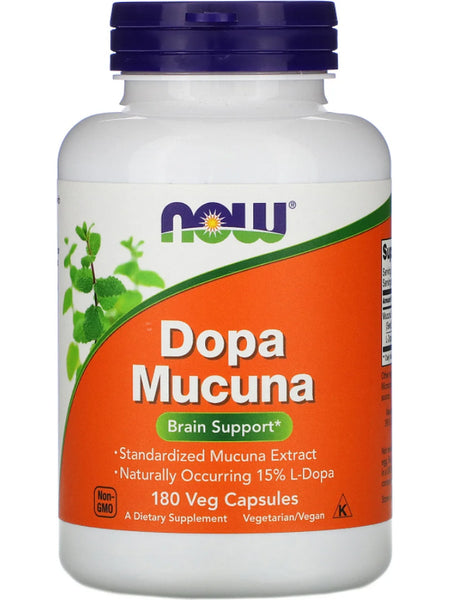 NOW Foods, Dopa Mucuna, 180 veg capsules