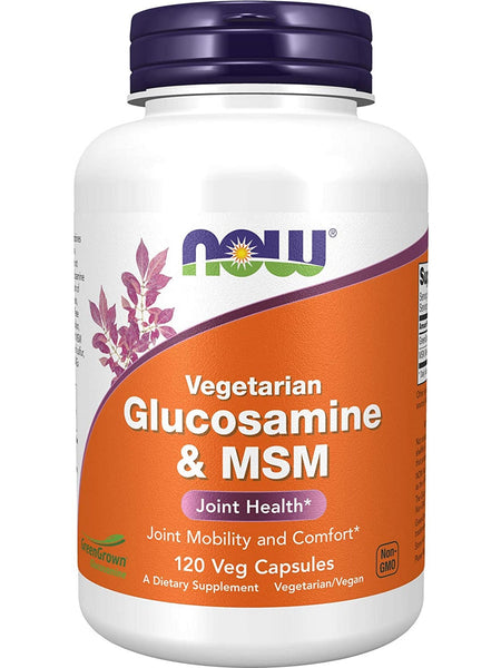 NOW Foods, Glucosamine & MSM (Vegetarian), 120 veg capsules