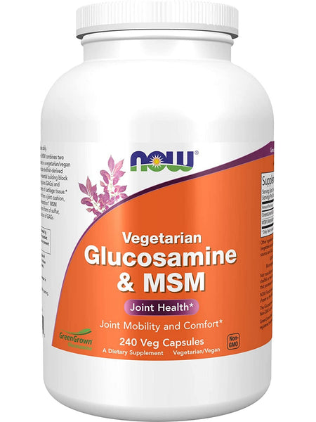 NOW Foods, Glucosamine & MSM (Vegetarian), 240 veg capsules