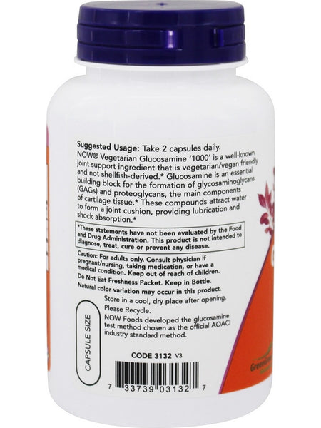 NOW Foods, Glucosamine '1000' (Vegetarian), 90 veg capsules