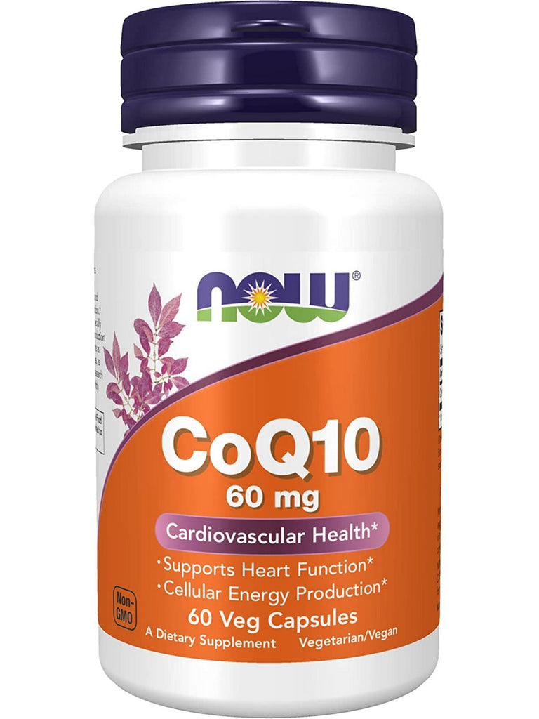 NOW Foods, CoQ10 60 mg, 60 veg capsules