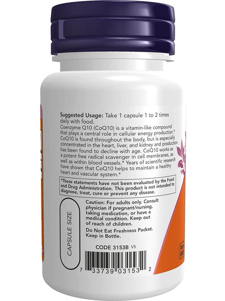 NOW Foods, CoQ10 60 mg, 60 veg capsules