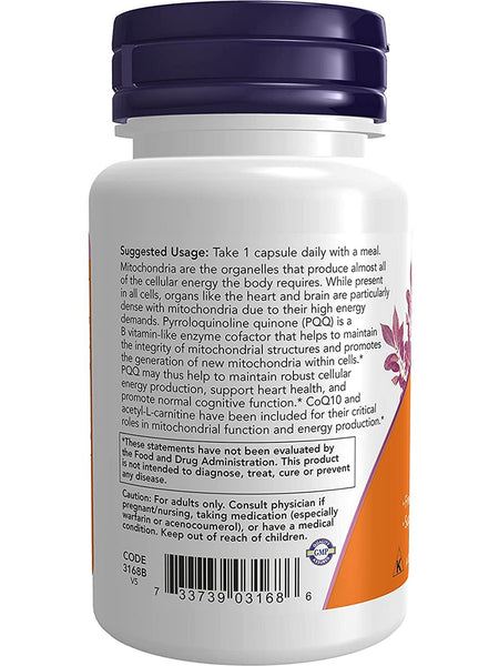 NOW Foods, PQQ Energy, 30 veg capsules