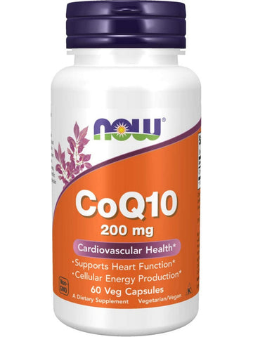 NOW Foods, CoQ10 200 mg, 60 veg capsules
