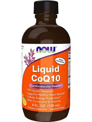 NOW Foods, Liquid CoQ10, Orange Flavor, 4 fl oz