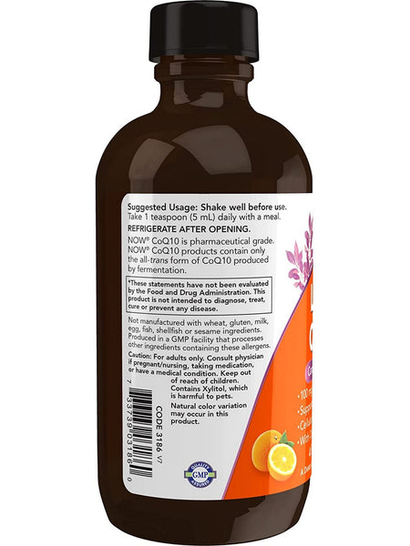 NOW Foods, Liquid CoQ10, Orange Flavor, 4 fl oz