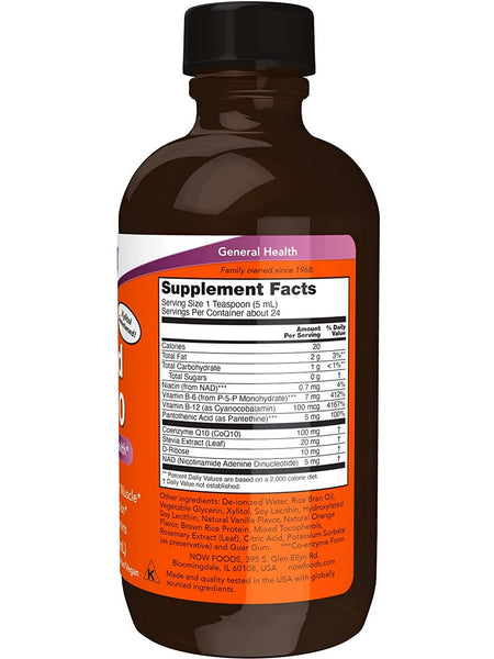 NOW Foods, Liquid CoQ10, Orange Flavor, 4 fl oz