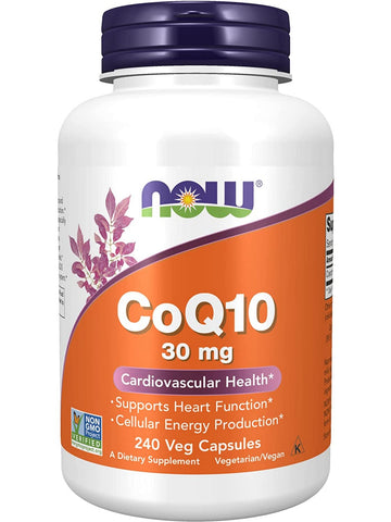 NOW Foods, CoQ10 30 mg, 240 veg capsules