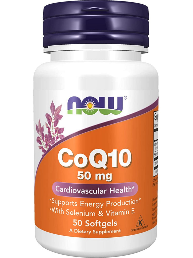 NOW Foods, CoQ10 50 mg, 50 softgels
