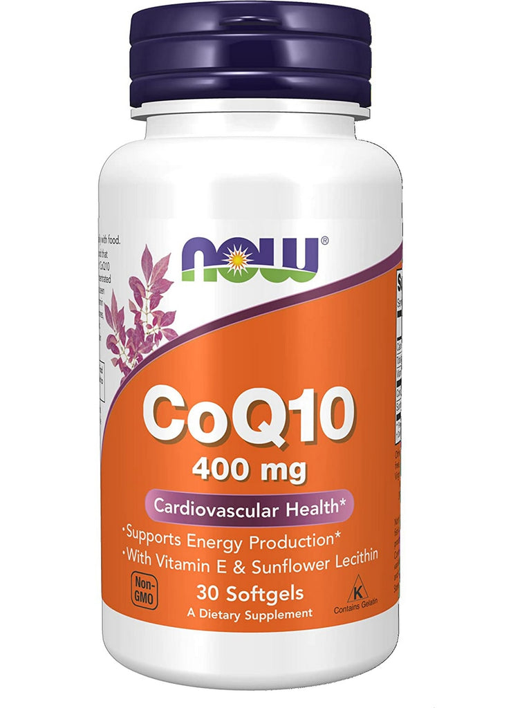 NOW Foods, CoQ10 400 mg, 30 softgels