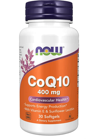 NOW Foods, CoQ10 400 mg, 30 softgels