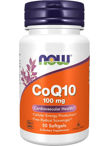 NOW Foods, CoQ10 100 mg, 50 softgels