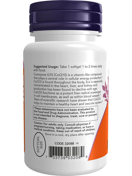 NOW Foods, CoQ10 100 mg, 50 softgels