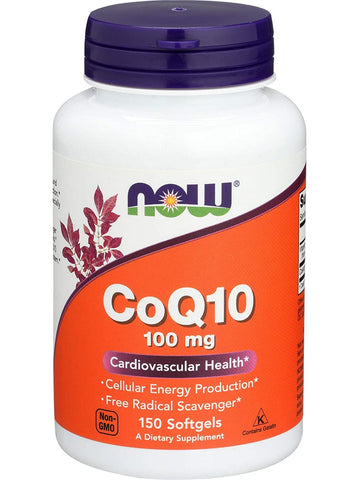 NOW Foods, CoQ10 100 mg, 150 softgels