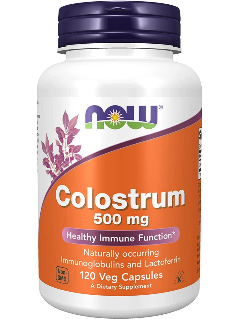 NOW Foods, Colostrum 500 mg, 120 veg capsules