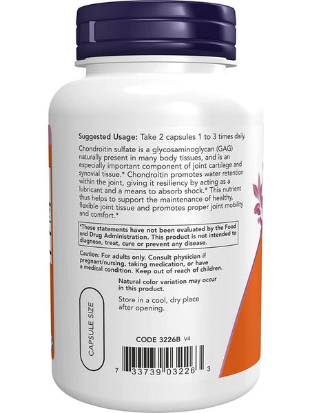 NOW Foods, Chondroitin Sulfate 600 mg, 120 capsules