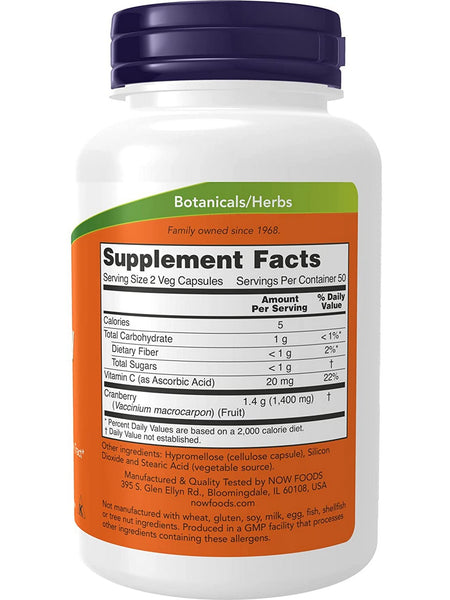 NOW Foods, Cranberry Caps, 100 veg capsules