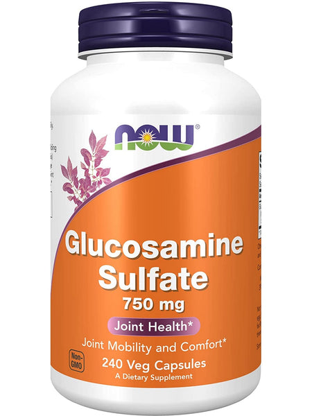 NOW Foods, Glucosamine Sulfate 750 mg, 240 ve capsules