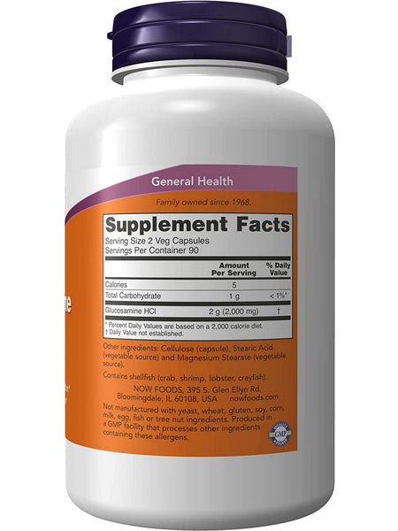 NOW Foods, Glucosamine '1000', 180 veg capsules