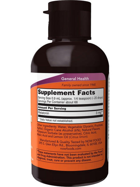 NOW Foods, Liquid Melatonin, 2 fl oz