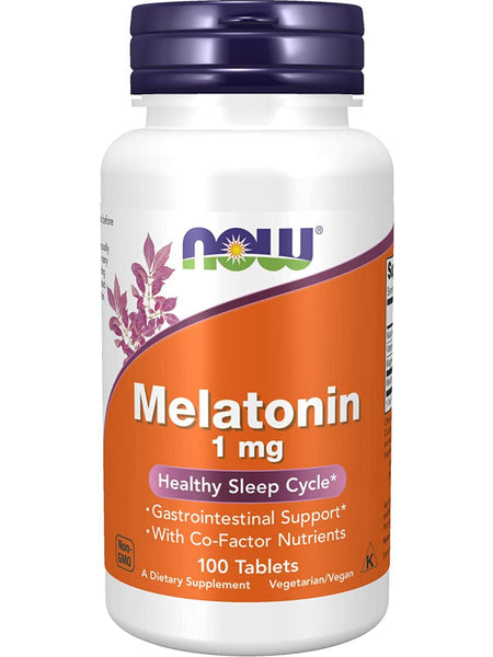 NOW Foods, Melatonin 1 mg, 100 tablets