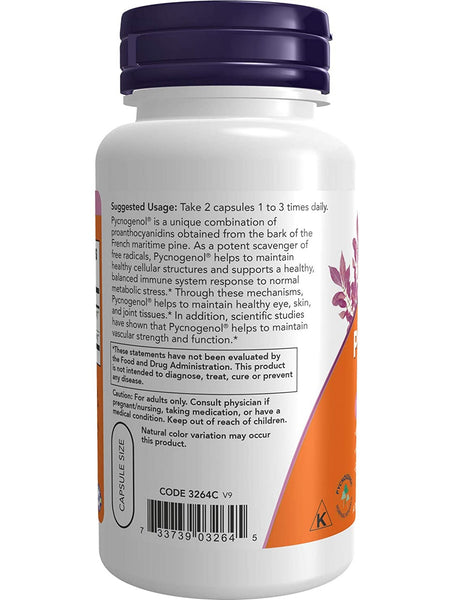 NOW Foods, Pycnogenol® 30 mg, 60 veg capsules