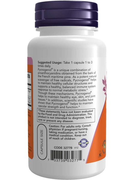 NOW Foods, Pycnogenol® 60 mg, 50 veg capsules