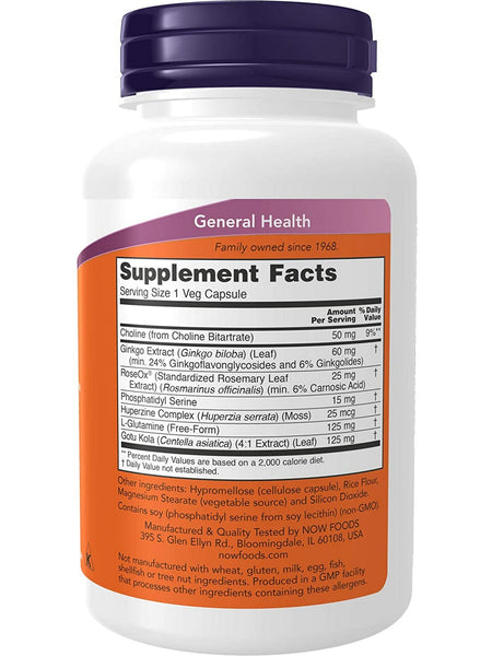 NOW Foods, Brain Elevate™, 120 veg capsules