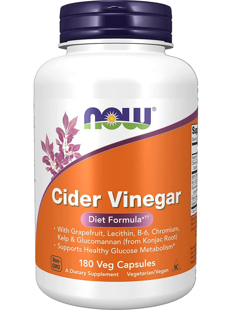 NOW Foods, Cider Vinegar, 180 veg capsules