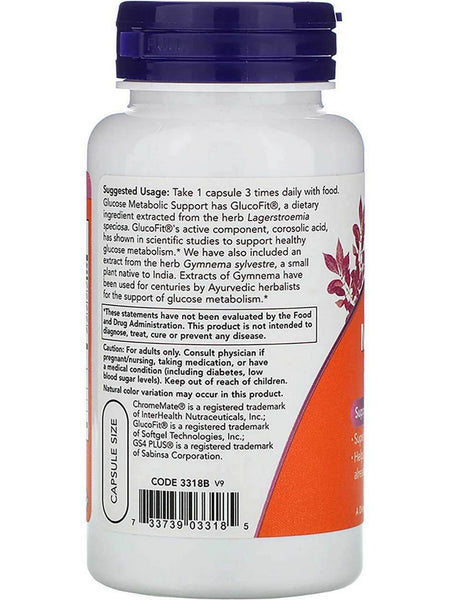 NOW Foods, Glucose Metabolic Support, 90 veg capsules