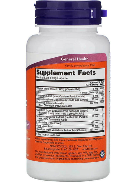 NOW Foods, Glucose Metabolic Support, 90 veg capsules