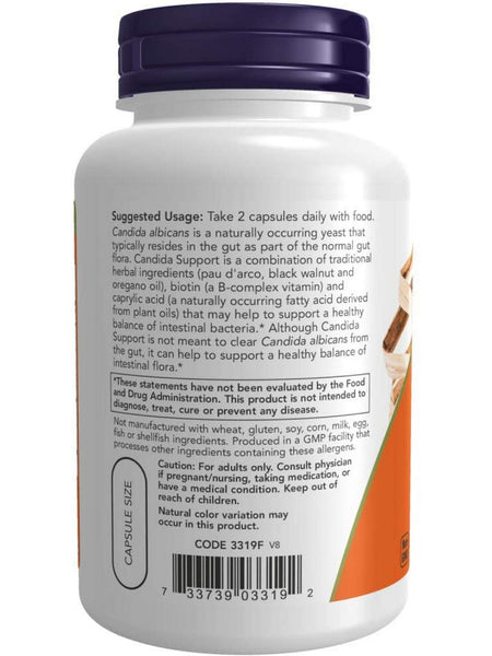 NOW Foods, Candida Support, 180 veg capsules