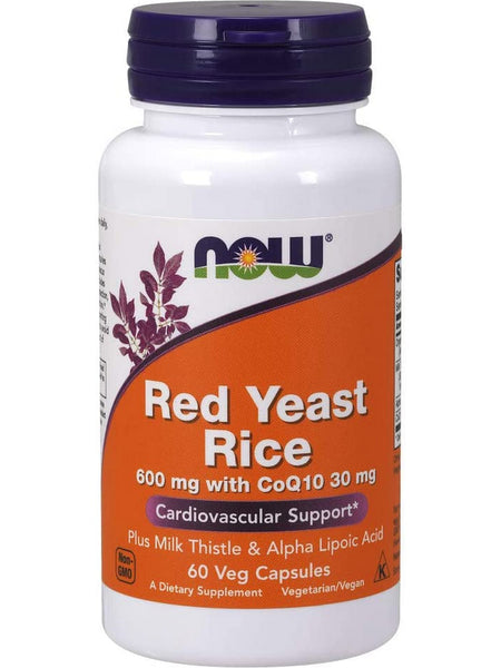 NOW Foods, Red Yeast Rice 600 mg with CoQ10 30 mg, 60 veg capsules