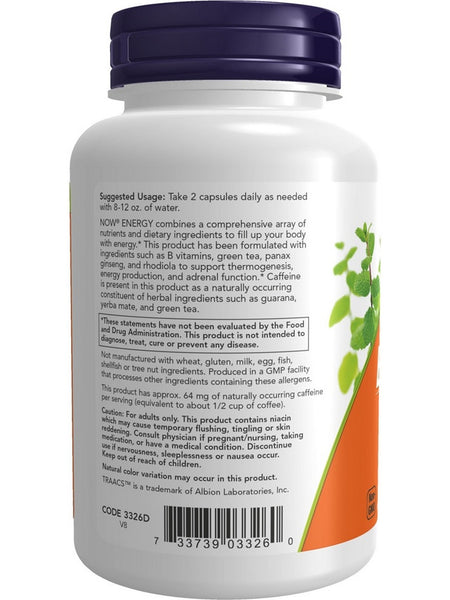 NOW Foods, Energy, 90 veg capsules