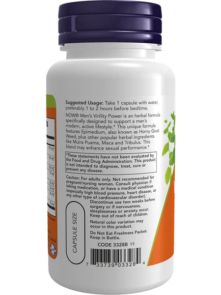 NOW Foods, Men's Virility Power, 60 veg capsules