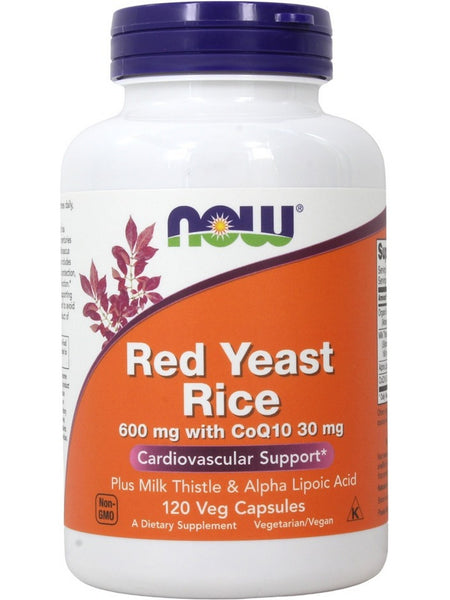 NOW Foods, Red Yeast Rice 600 mg with CoQ10 30 mg, 120 veg capsules