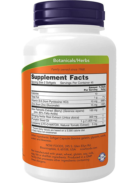 NOW Foods, Prostate Support, 90 softgels