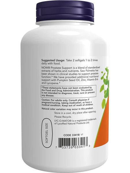 NOW Foods, Prostate Support, 180 softgels
